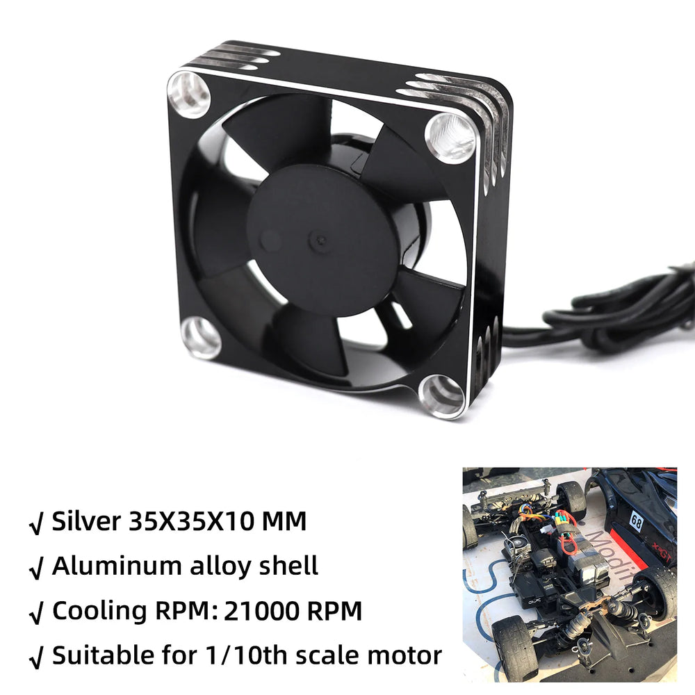 RC 25/30/35/40/50mm Fan 28000 RPM Heat Dissipation Cooling Fan for RC Crawler 1/10 1/8 1 detail view