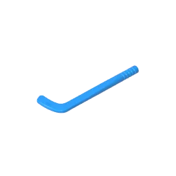 Gobricks GDS-90086 Minifig Hockey Stick | Tapered Shaft Building Block Accessory Compati detail view