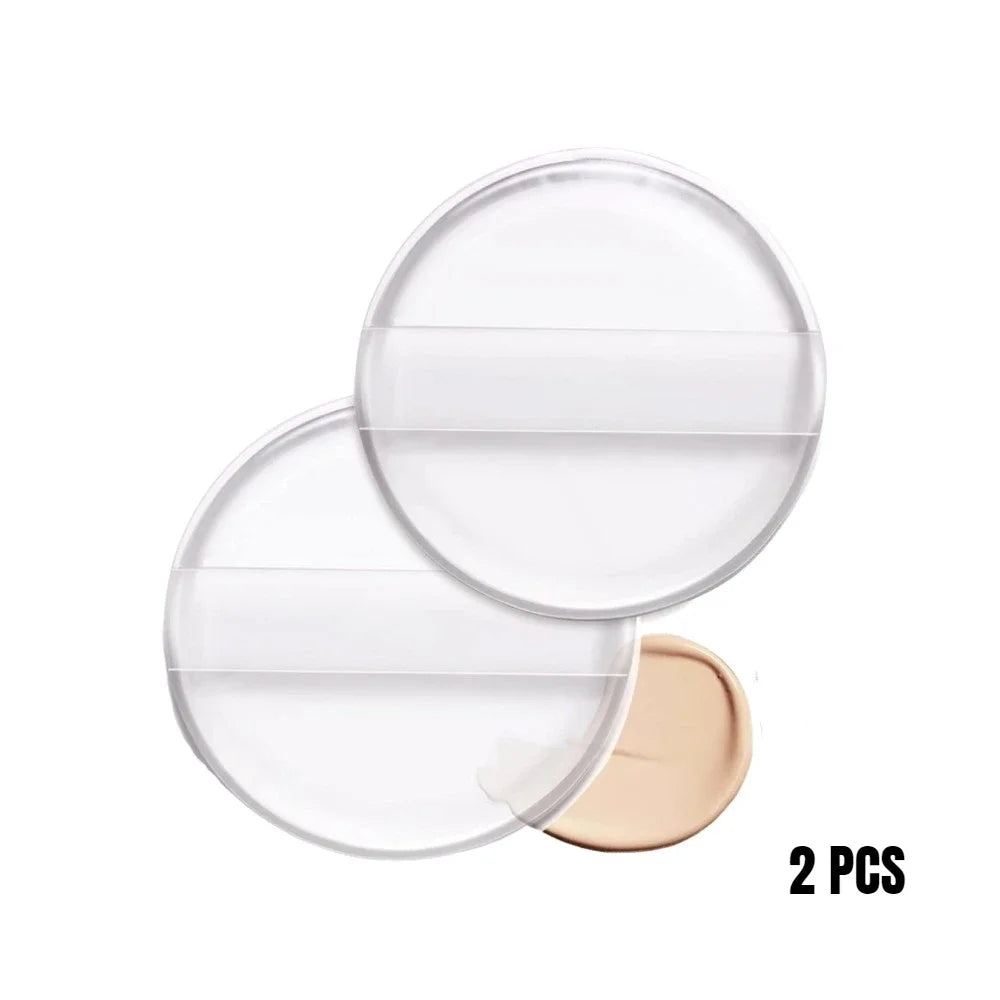 Silicone Makeup Puff Set | Non-Absorbent Beauty Blender for Liquid Foundation close-up view