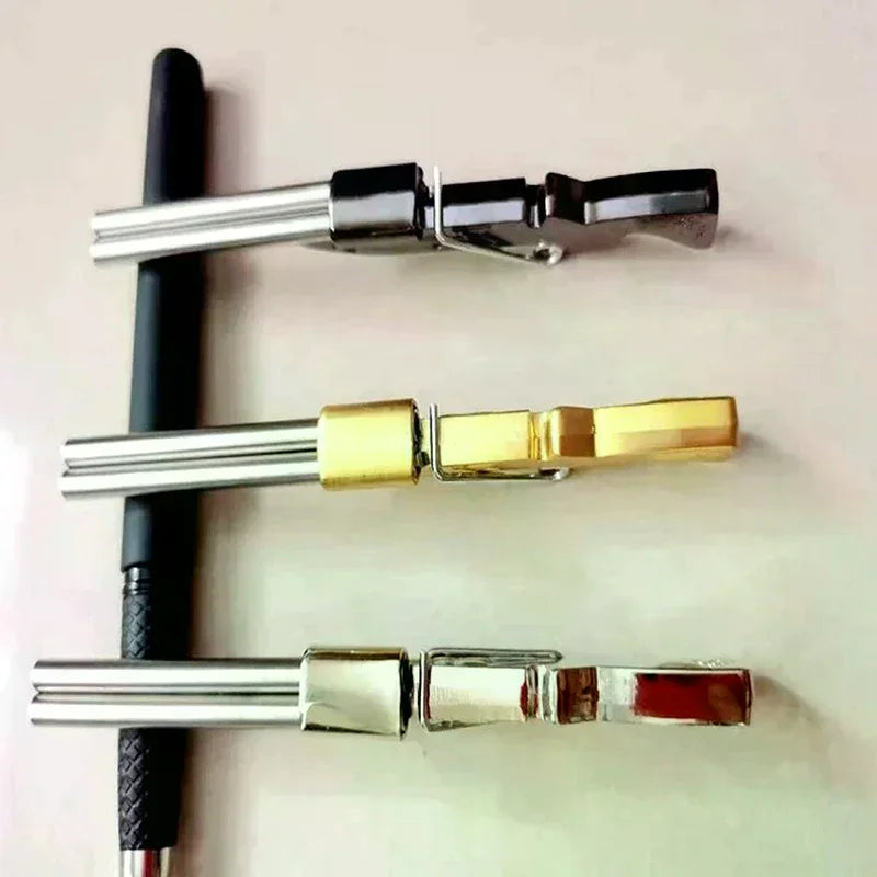 Mini Toothpick Gun | Metal Toy Shooting Game for Stress Relief lifestyle view