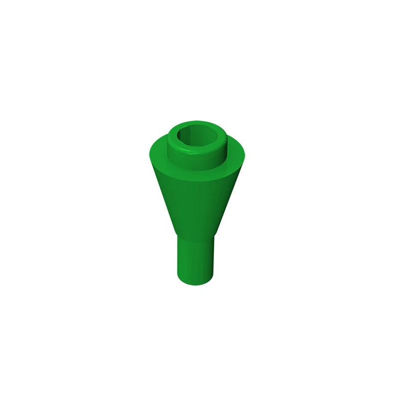 Gobricks GDS-1138 Cone 1 x 1 Inverted with Bar | Building Block for DIY Creations additional angle
