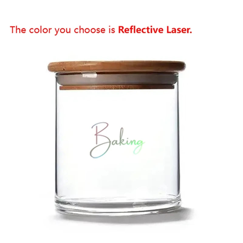 Kitchen Canister Labels Sticker Set | Waterproof Vinyl Decals for Tea Coffee Sugar detail view