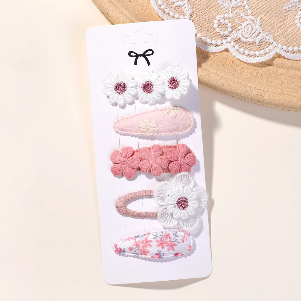 5Pcs BB Clips Set Toddler Baby Girls Hair Clips Children Barrettes Ins Sweet Daisy Ha alternate view