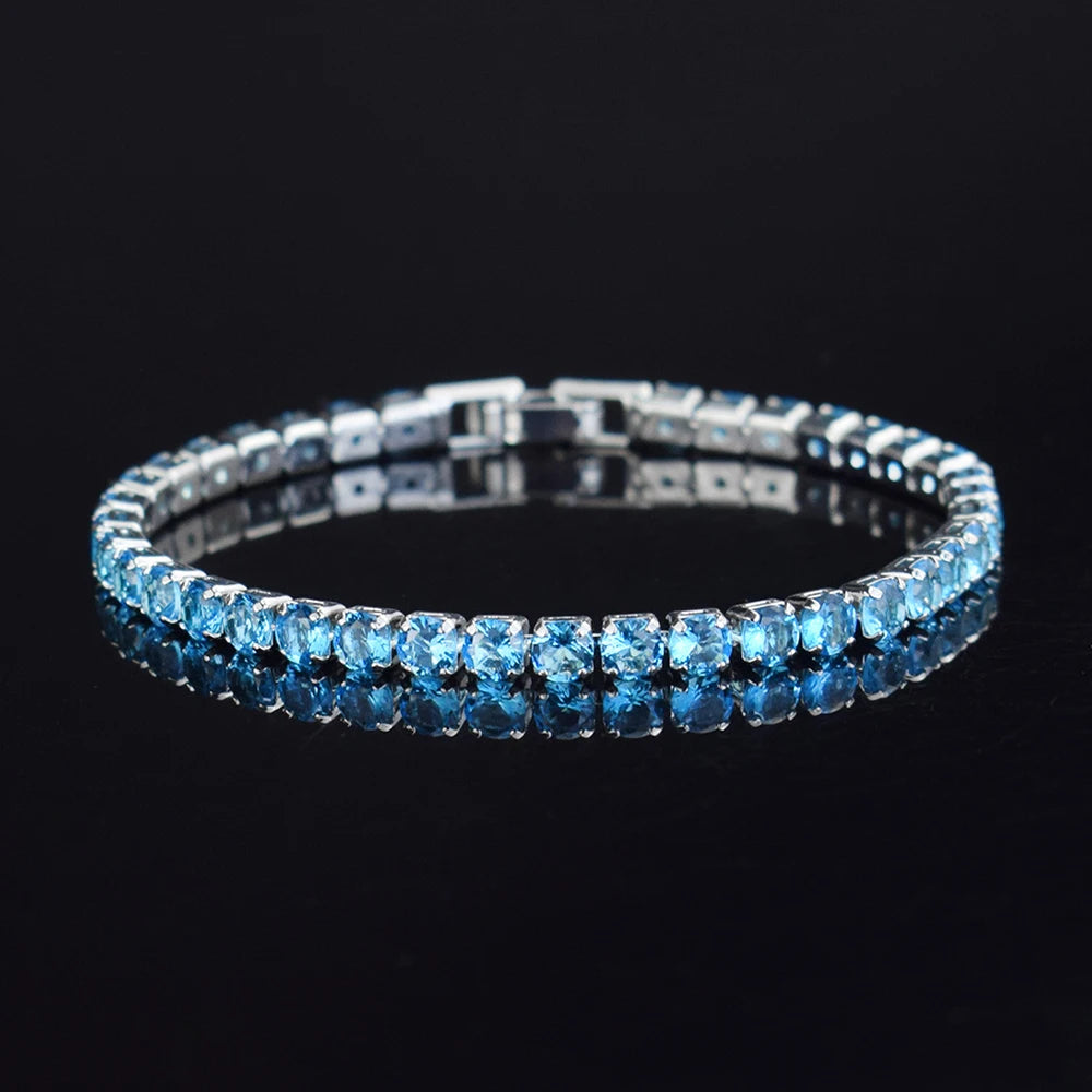 4mm Micro-inlaid Zircon Tennis Bracelet for Women 2025 New Men Bracelet Homme Jewelry alternate view