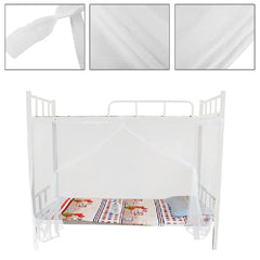 Queen Size Mosquito Net for Bed | 4 Corner Post Canopy Netting close-up view