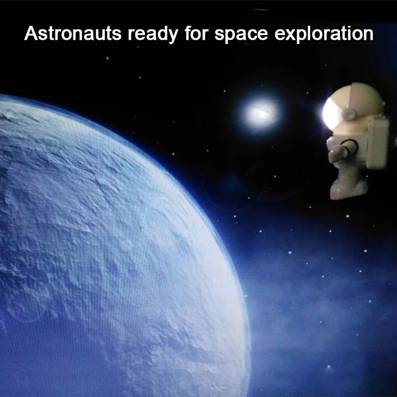 Astronaut LED Desk Lamp | USB Flexible Night Light with Eye Protection detail view