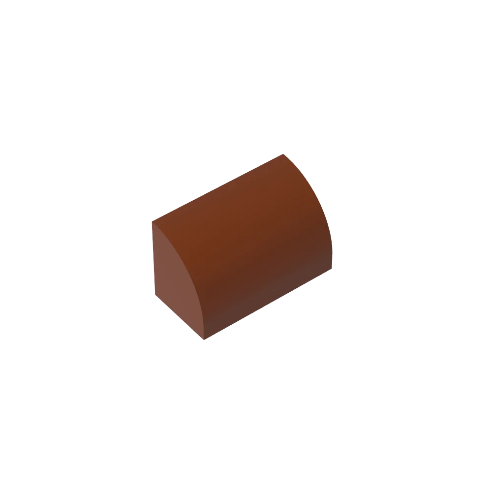 Gobricks GDS-M063 Curved Brick 1 x 2 x 1 No Studs | Compatible Building Block lifestyle view