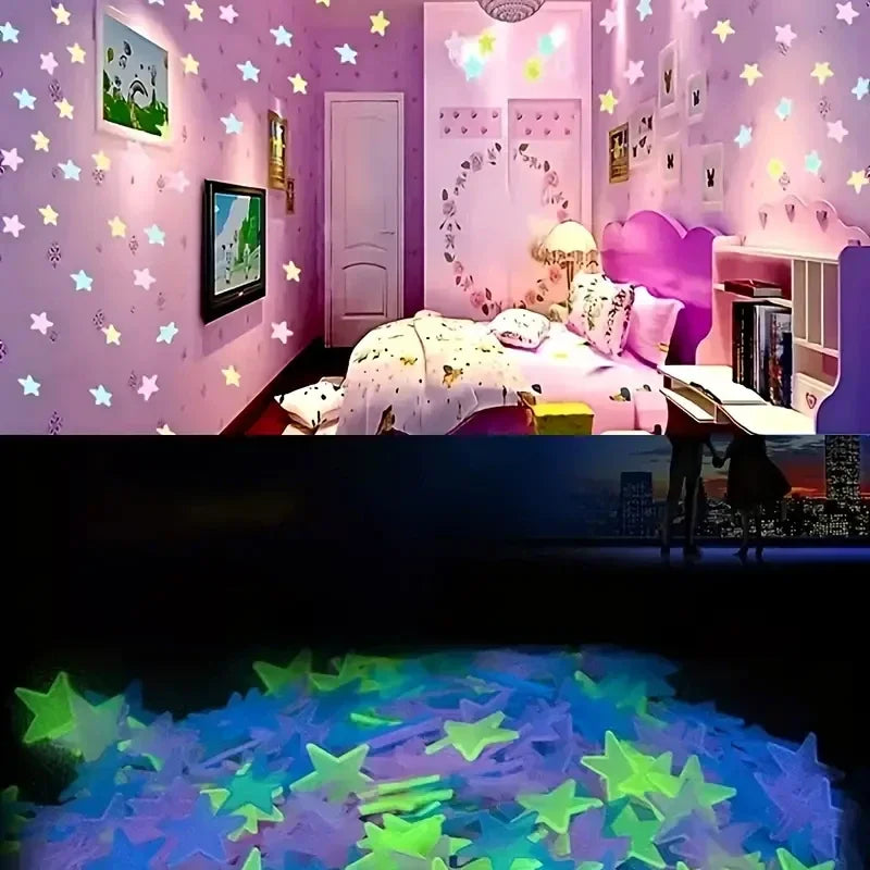 Glow in the Dark Star Stickers | Bedroom Wall Decoration detail view