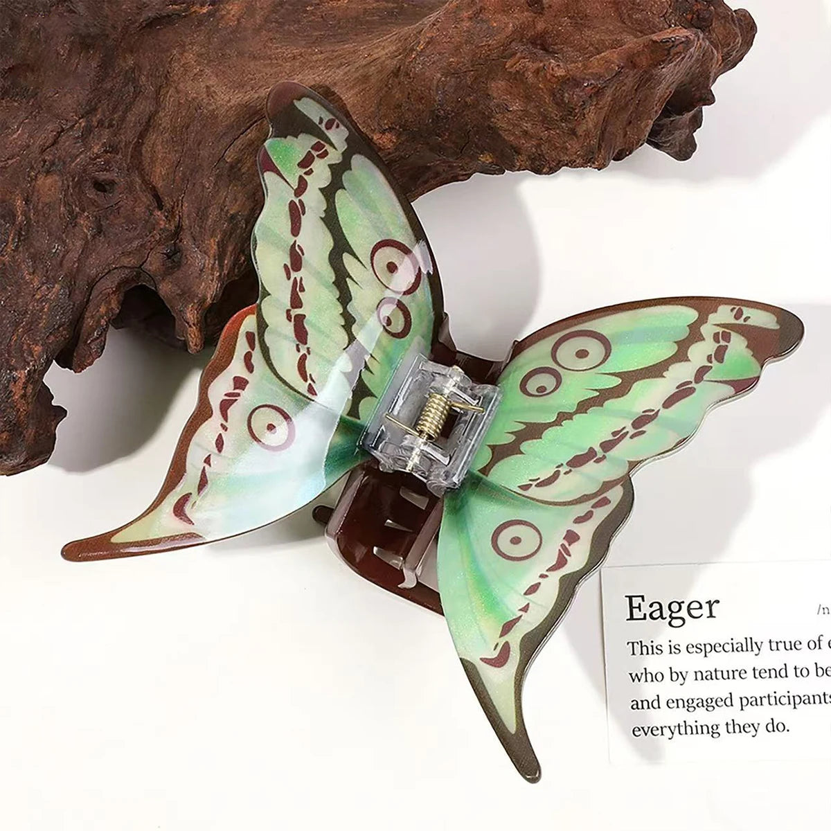 1Pc Big and Elegant Butterfly Hair Claw Clips, Colorful Claw Clips Accessories for Women Thin and Medium Hair, Styling Accessori