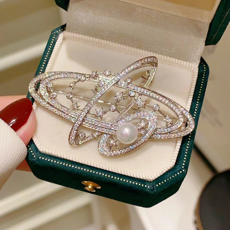 Elegant Pearl Flower Brooch Pin Badge For Women Girls Fashion Clothes Decoration Jewelry Gifts