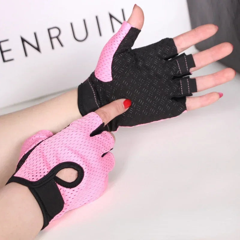 Fingerless Gym Gloves | Breathable Weightlifting Gloves with Gel Pads for Men and W additional angle