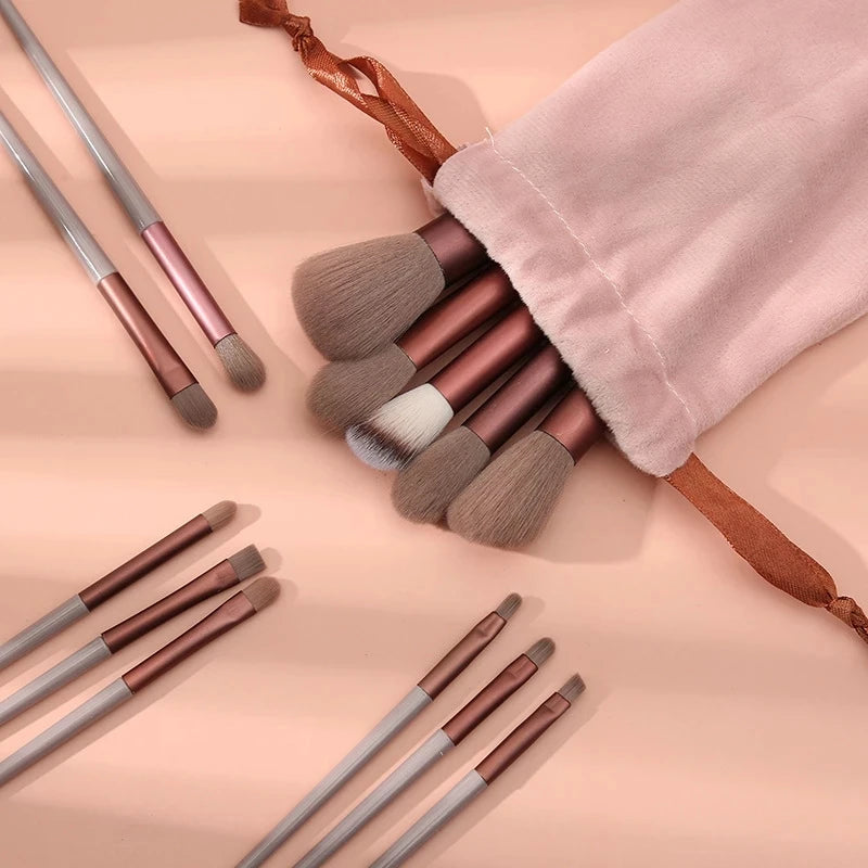 13 PCS Makeup Brushes Set Eye Shadow Foundation Women Cosmetic Brush Eyeshadow Blush Bea detail view