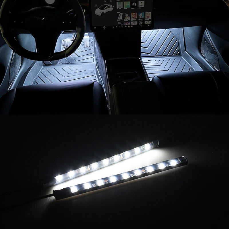 12V Car Interior Ambient Mood Light | 9 LED USB Atmosphere Lamp for Auto alternate view