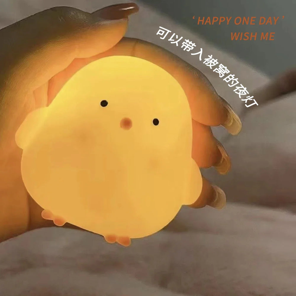 Cute Chicken Night Light | Soft Glow Bedside Lamp for Kids Room lifestyle view