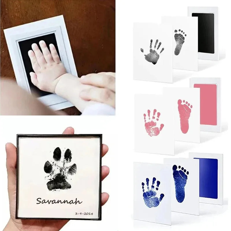 Pet Handprint Footprint Kit No Touch Cat Dog Paw Print Newborn Birth Souvenir Ink Pad alternate view