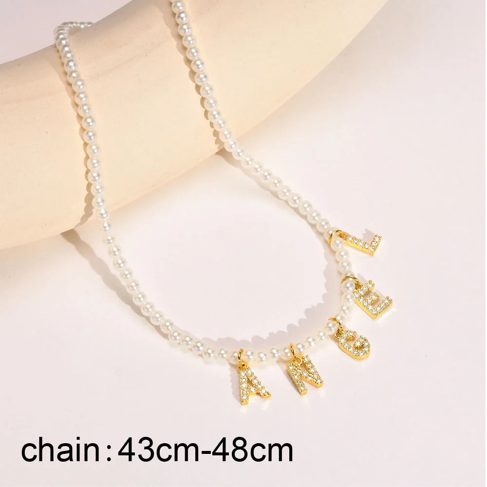Personalized Initial Name Necklace Stainless Steel Women Alpahbet Letter Pendant ,Init close-up view