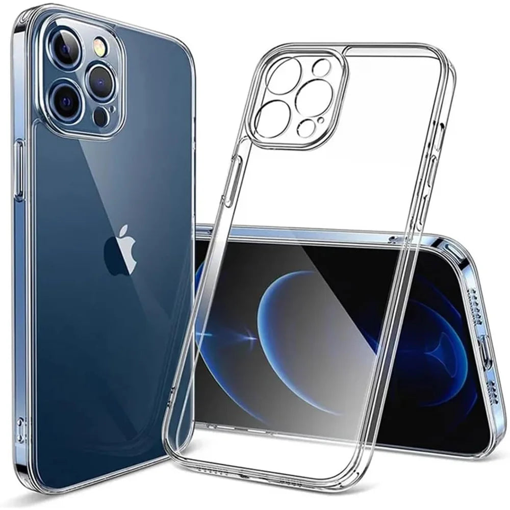 Ultra Thin Clear Transparent Soft TPU Case For iPhone 16 Pro Max 15 14 13 12 11 Pro P alternate view