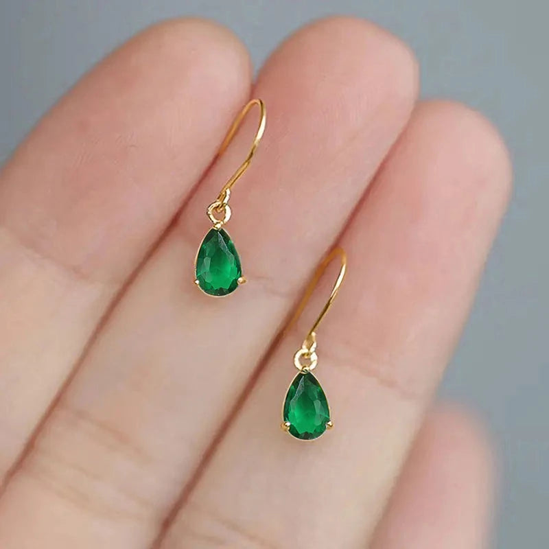 Huitan Trendy Gentle Hoop Earrings for Women Delicate Stylish Ear Piercing Accessorie lifestyle view