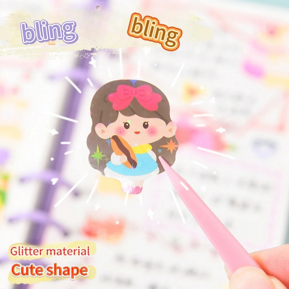 200p Kawaii Stickers for Kids Cute Stationary Aesthetic Diary Decoration Art Supplies alternate view
