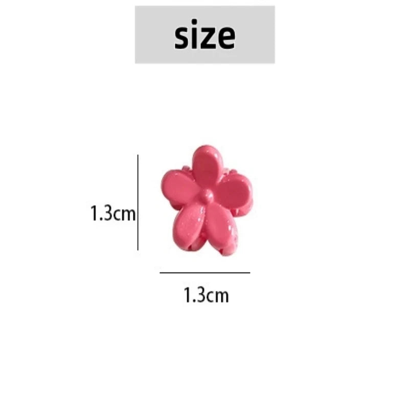 50Pcs Girls Cartoon Hair Clips Cute Small Claw Clips Flower Star Design Children's additional angle