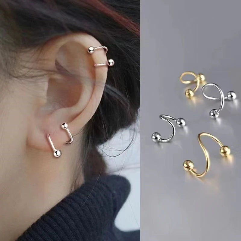 Women's Spiral Earrings Piercing Jewelry Multi-Use Body Jewelry - Lips Nose Septum Tragus Rook Labre