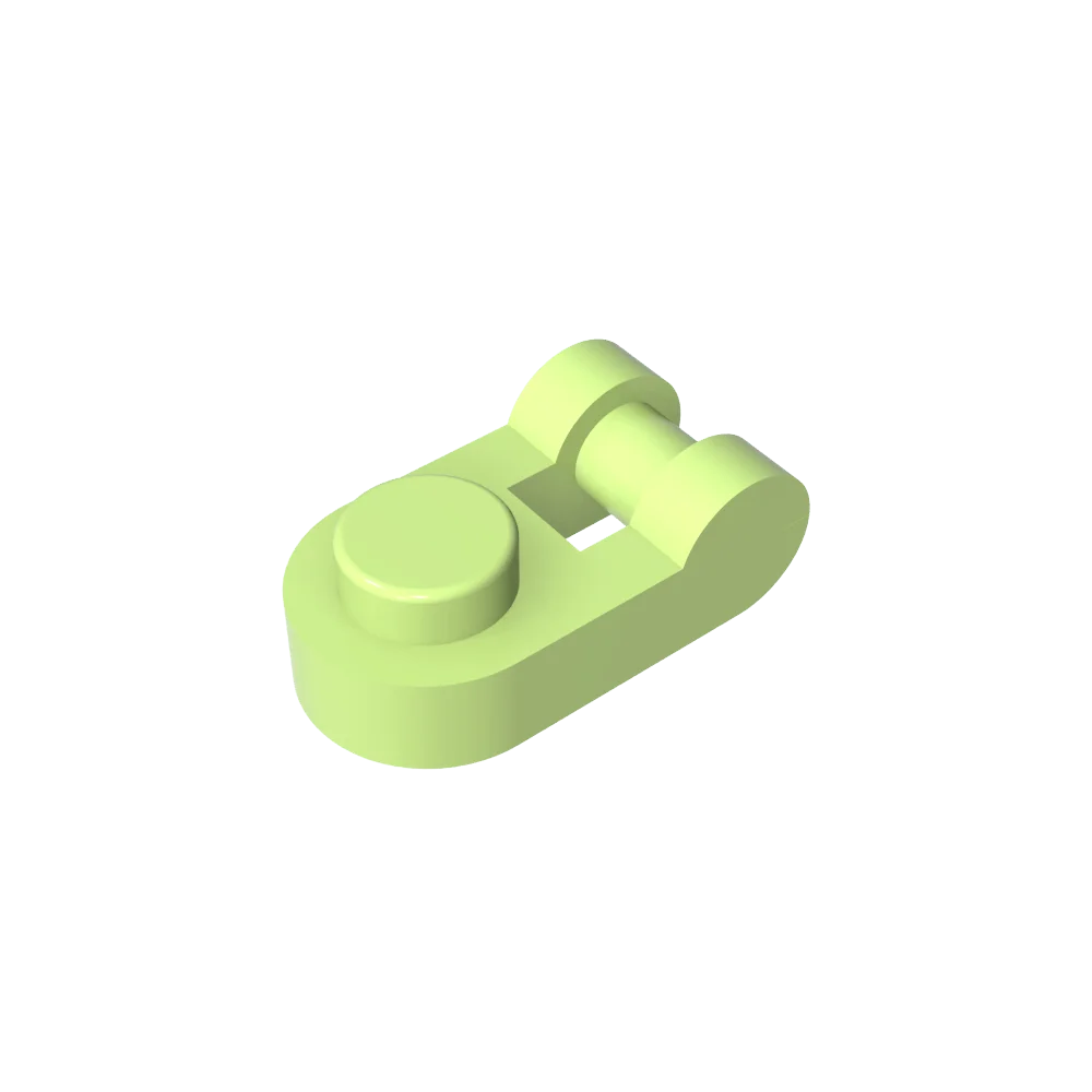 Gobricks GDS-1290 Plate Special 1 x 1 Rounded with Handle | Compatible Building Block close-up view