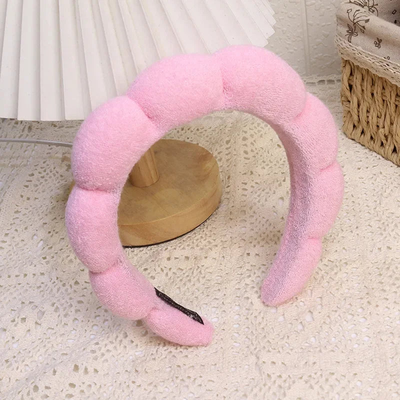 Fashion Sponge Headband For Women Hair Accessories Multifunction Head Band For Face Wash detail view