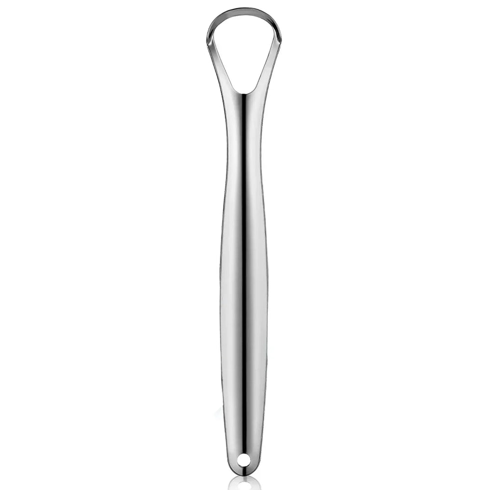 Stainless Steel Tongue Scraper Cleaner for Adults & Kids lifestyle view