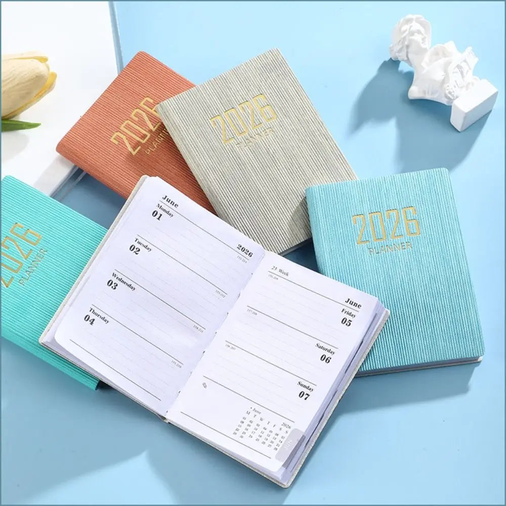 Portable A7 2026 Agenda Book – Pocket Weekly Planner with Calendar