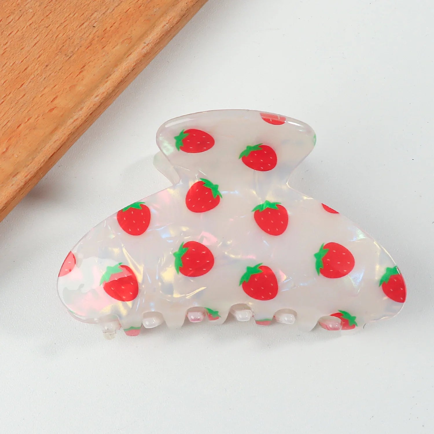 8.6cm New Fruit Lemon Print Hair Claw Summer Simple Colorful Claw Clip Fashion Crab Hair Clips Hair Accessories for Women Girls
