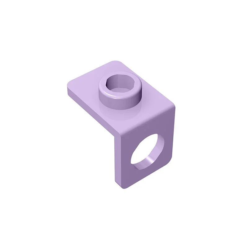 Gobricks GDS-1165 Minifig Neck Bracket with Back Stud | Thin Back Wall Building Block alternate view