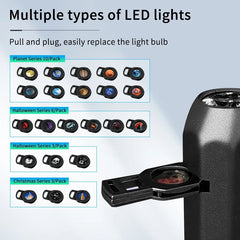 5V USB Projection Lamp with Interchangeable Theme Strips | Indoor Ceiling Decor close-up view