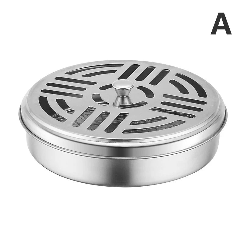 Mosquito Coil Tray Portable Holder Hotel Insect Repellent Rack With Cover Summer Anti alternate view
