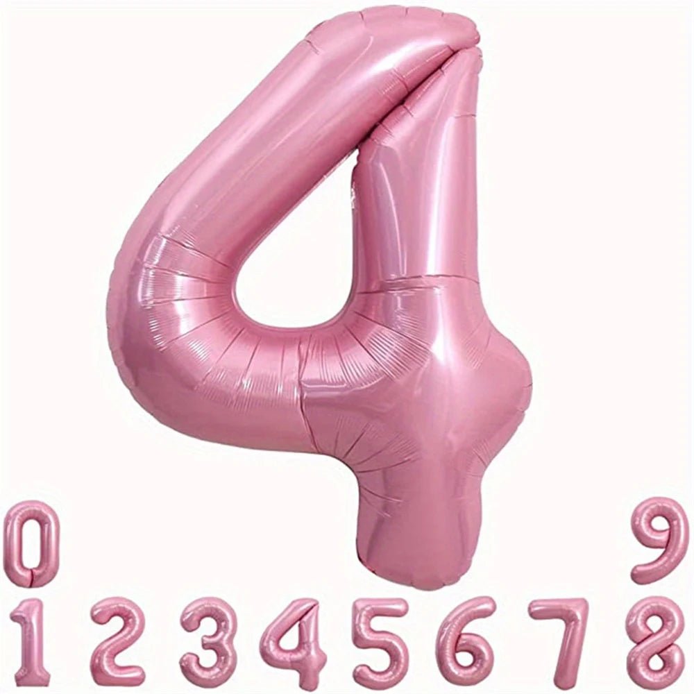 40-Inch Pink Foil Number Balloon | Birthday Party Decoration lifestyle view