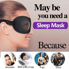 3D Breathable Sleep Mask | Light Blocking Eye Cover for Travel alternate view