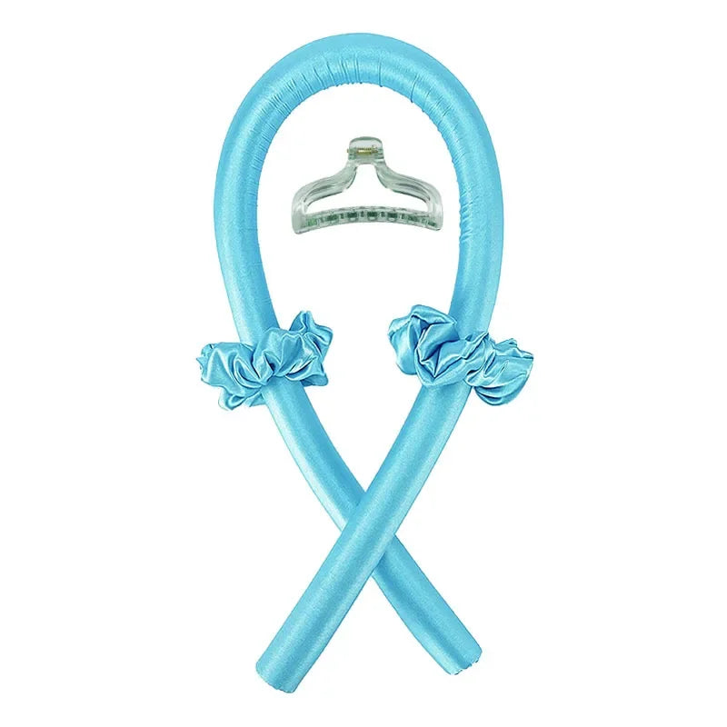 Heatless Curling Rod Headband No Heat Silk Curls Ribbon Hair Rollers Sleeping Soft He alternate view
