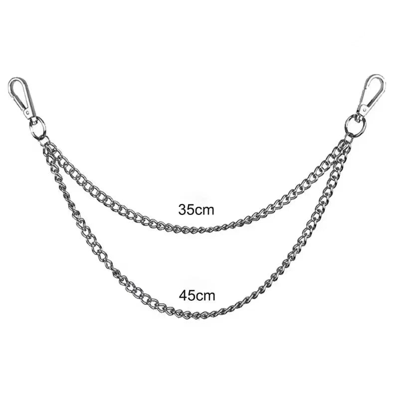 Punk Style Metal Fashion Waist Chain Jeans Accessories Pendant Hip-hop Versatile Pants close-up view