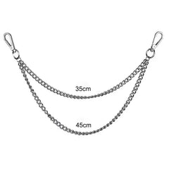 Punk Style Metal Fashion Waist Chain Jeans Accessories Pendant Hip-hop Versatile Pants close-up view