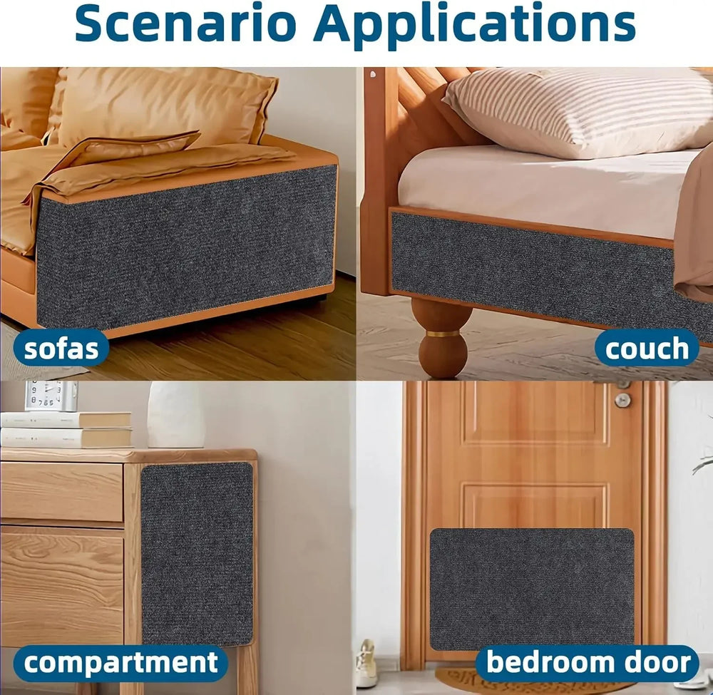Anti Cat Scratch Sofa Protector | Self Adhesive Carpet Scratch Pad for Cats additional angle
