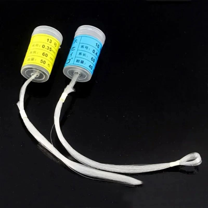 50pcs Barreled Fishing Hooks for Freshwater and Saltwater Fishing close-up view
