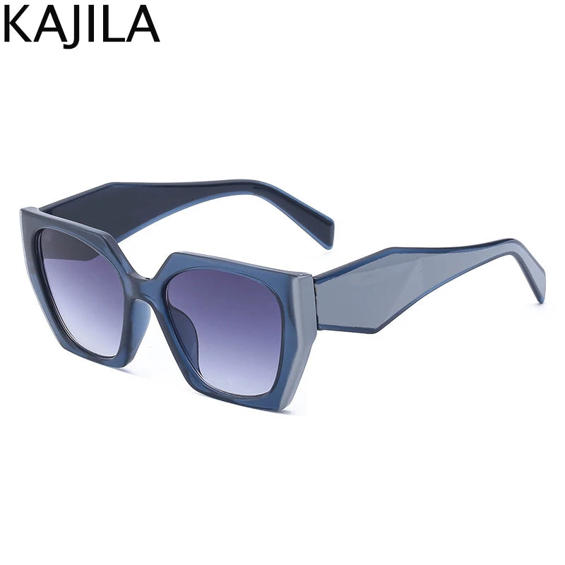 Cat Eye UV400 Square Punk Sunglasses close-up view