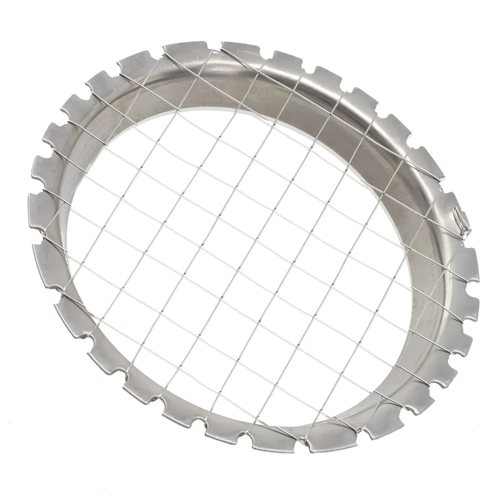 Stainless Steel Round Grid Egg Slicer | Multi-Function Fruit and Vegetable Chopper detail view