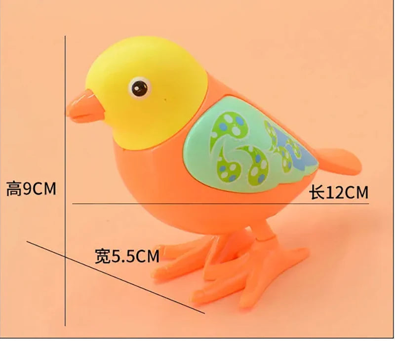 New Clockwork Toy Children's Cartoon Winding Creative Jumping Little Magpie Bird Pu additional angle