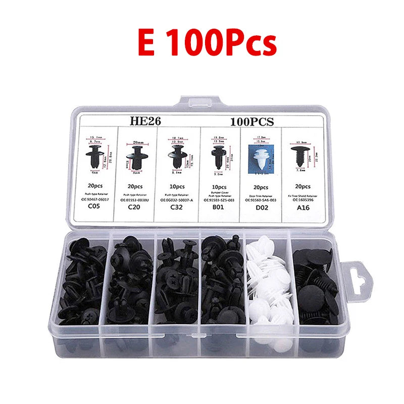 Auto Fastener Clip Mixed Car Body Push Retainer Pin Rivet Bumper Door Trim Panel Fast lifestyle view