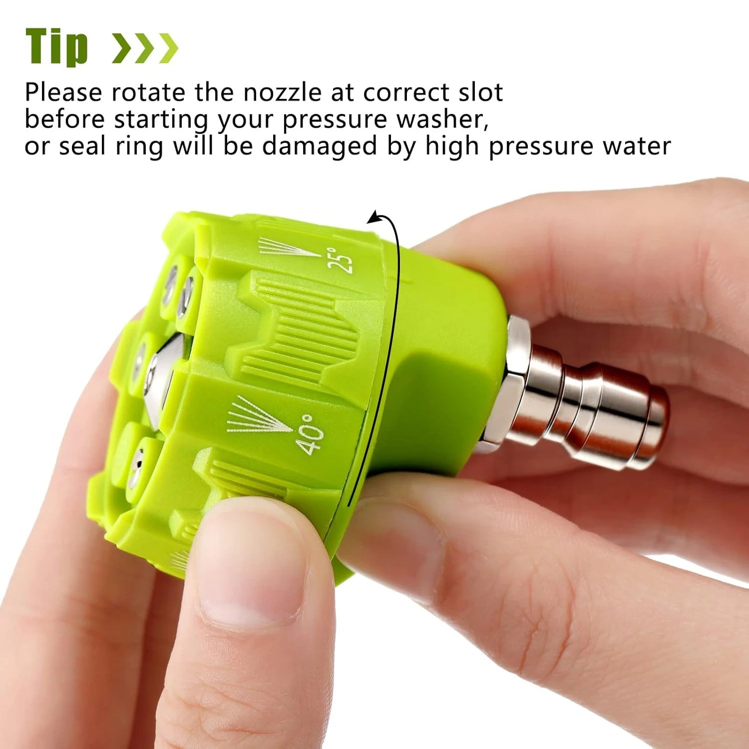 High Pressure Car Wash Nozzle 6 in 1 Multifunctional 14 Inch Design Suitable for 1/ additional angle