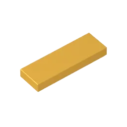 Gobricks GDS-562 Fliese 1 x 3 Bausteine | Kompatibel mit Lego 63864
