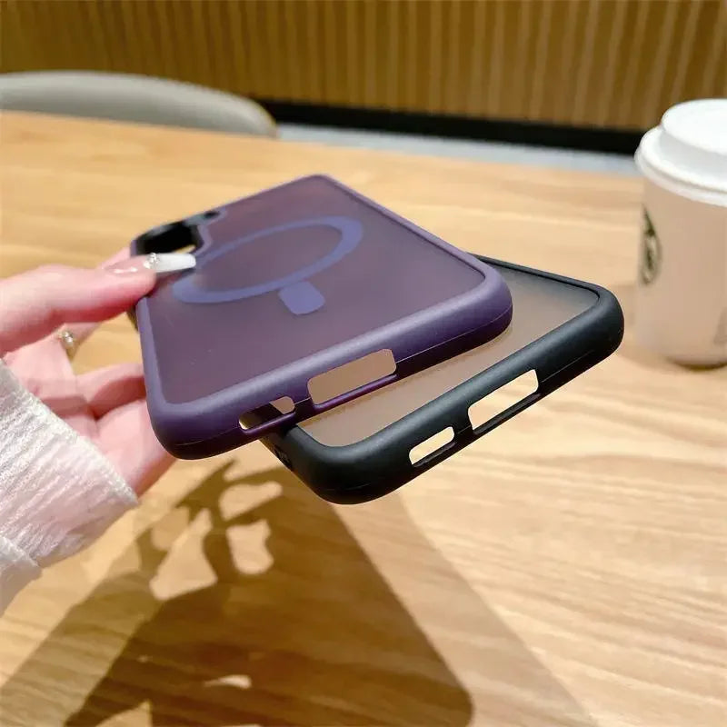Matte Translucent Magnetic Phone Case – Magsafe - Compatible Business Cover - Onlytenbucks.com