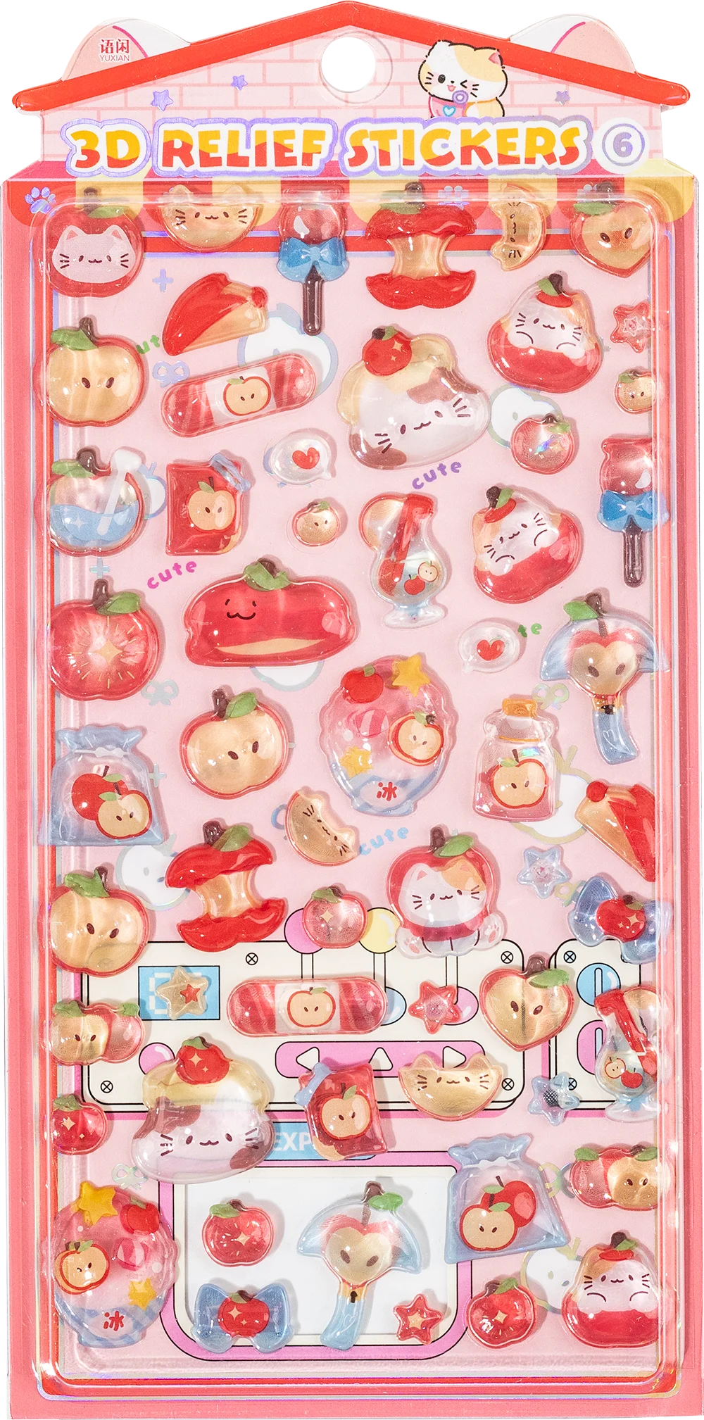 3D Food Stamping Seal Sticker | Japanese Anime Decorative Craft Stickers for Kids lifestyle view