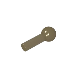 Gobricks Bar 1L with Tow Ball | Compatible Building Block Technical Parts additional angle