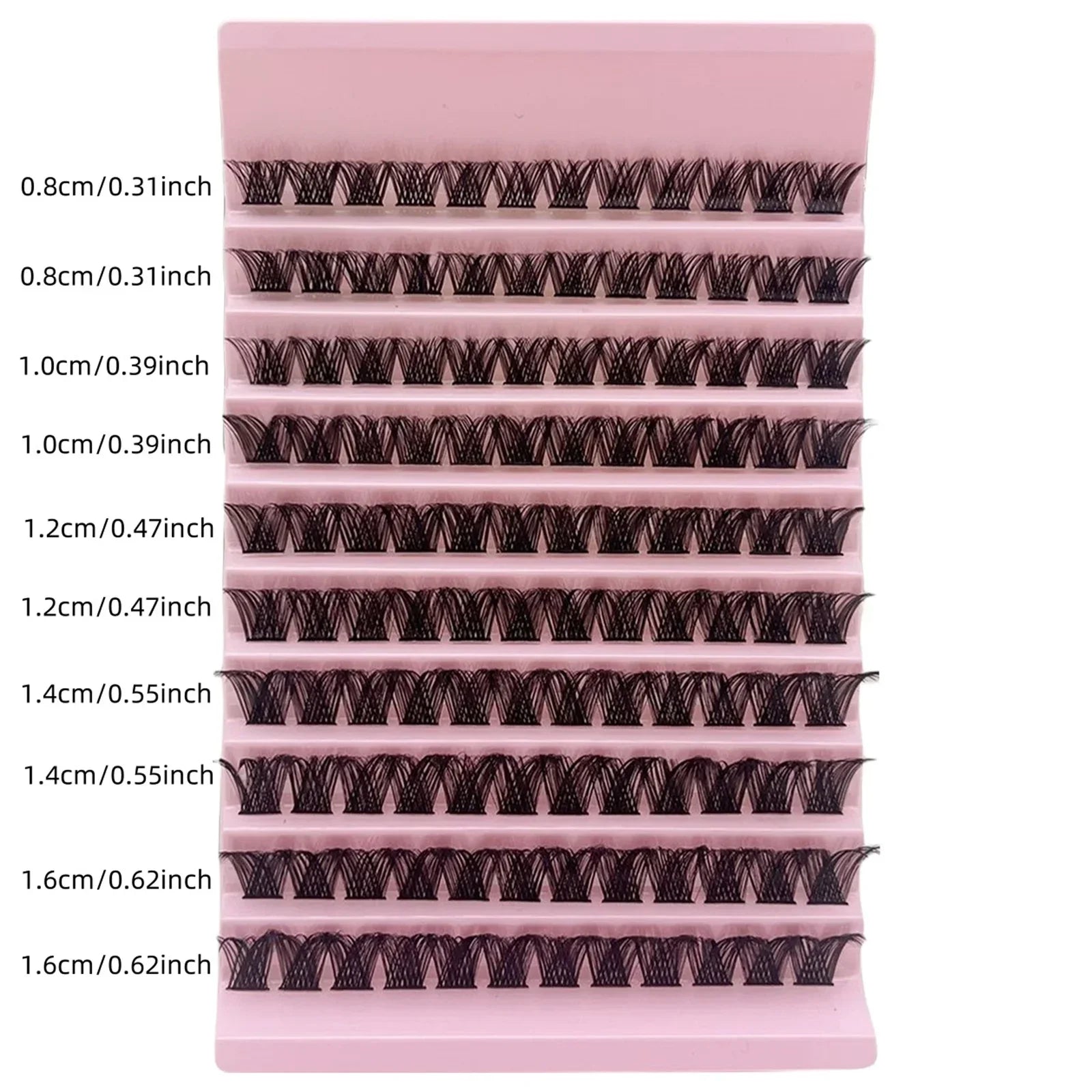 Fluffy Volume Lash Clusters 120pcs D Curl Individual Lashes Thick DIY Eyelash Extensio close-up view